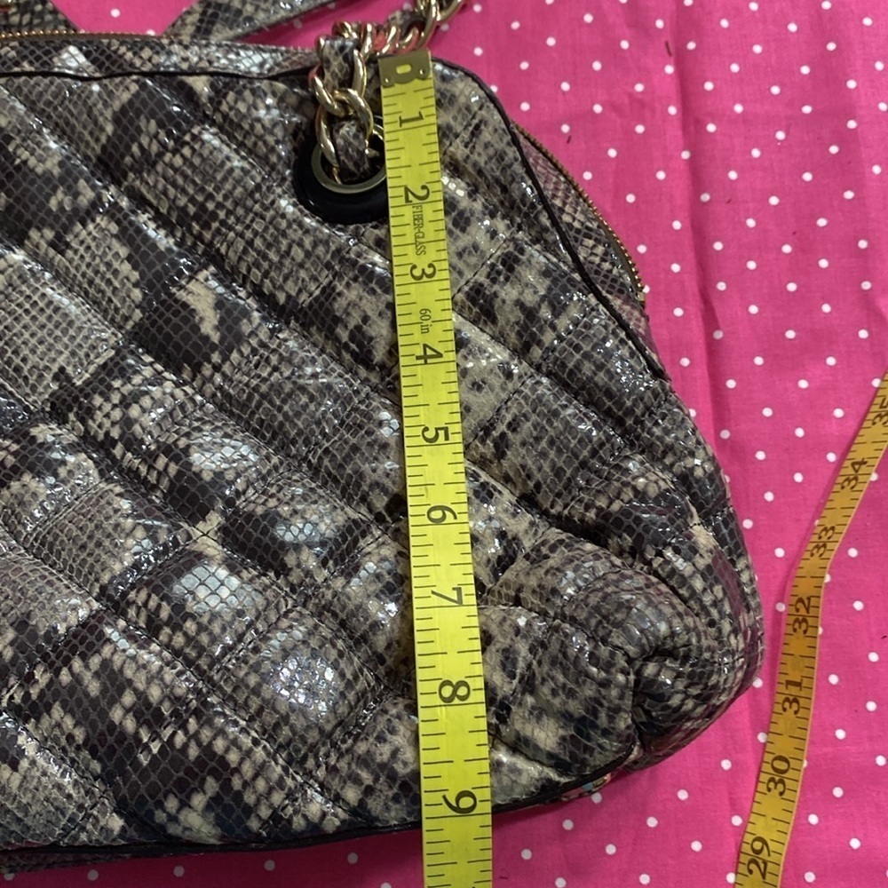 Kate Spade Gold Coast Georgina Snakeskin Quilted Chain Strap - Picture 14 of 14